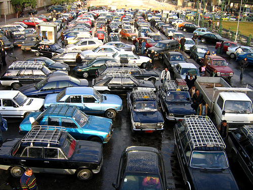 Cairo traffic lanes