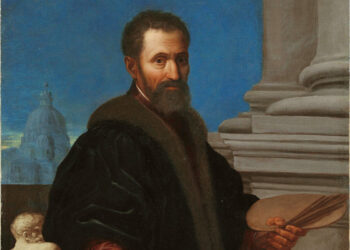 MPT27Y Portrait of Michelangelo Buonarroti, Early 17th cen.